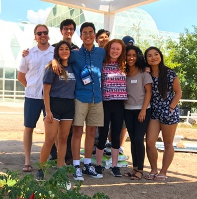 University students collaborating on a project