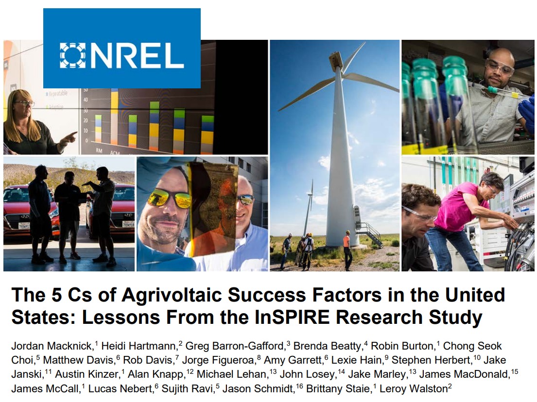 Preview of The 5 Cs of Agrivoltaic Success Factors in the United States