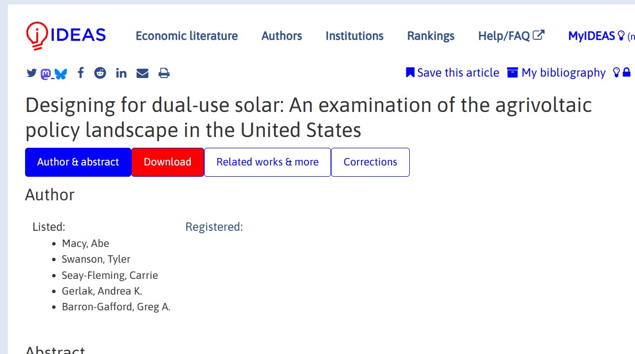 Preview of dual-use solar policy landscape